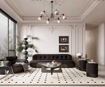 French Style A Living Room-ID:524544004