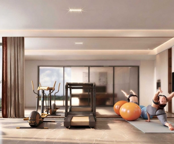 Modern Home Fitness Room-ID:216558934