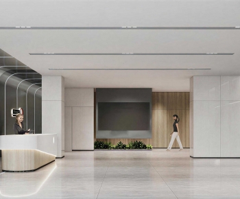 Modern Office Reception Desk-ID:375989913
