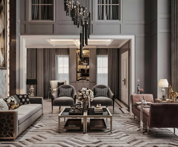 Modern A Living Room-ID:558619579