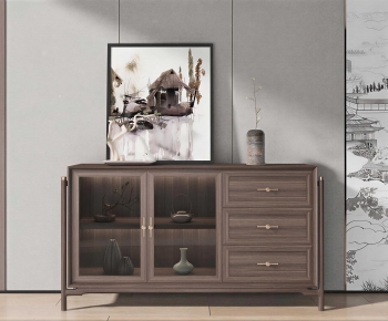New Chinese Style Side Cabinet-ID:518200432