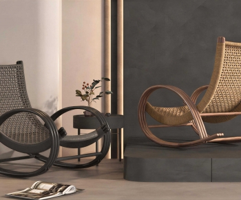 New Chinese Style Rocking Chair-ID:374705085