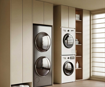 Modern Laundry Cabinet-ID:675254116