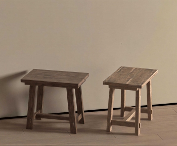 Wabi-sabi Style Stool-ID:652616024