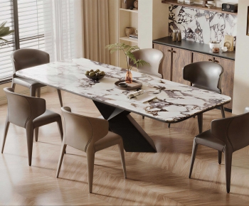 Modern Dining Table And Chairs-ID:905616043