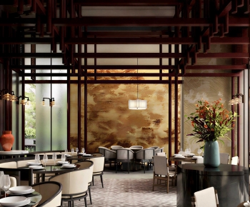 New Chinese Style Dining Room-ID:661883122