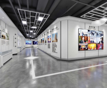 Modern Exhibition Hall-ID:381165988