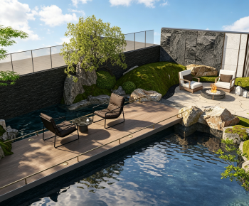 New Chinese Style Courtyard/landscape-ID:351688939