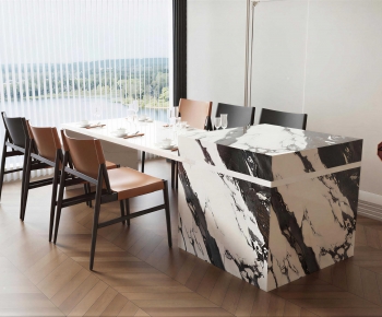Modern Dining Table And Chairs-ID:776685005