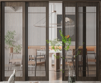 New Chinese Style Sliding Door-ID:106388098