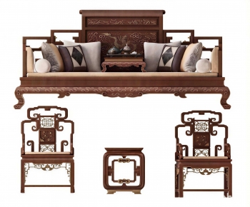 New Chinese Style Sofa Combination-ID:747297057