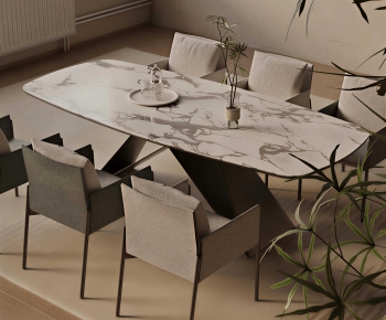 Modern Dining Table And Chairs-ID:154462105