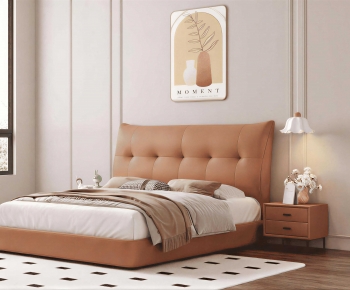 Modern Double Bed-ID:559840225