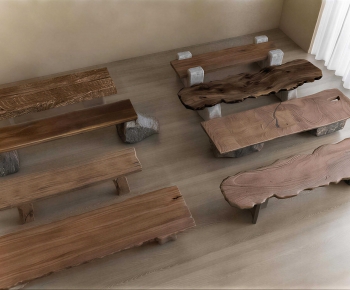 Wabi-sabi Style Stool-ID:784909969