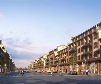 New Chinese Style Commercial Street-ID:723760115