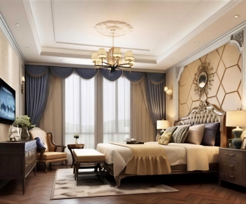 American Style Bedroom-ID:366890423