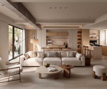 Wabi-sabi Style A Living Room-ID:476260904
