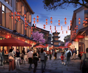 New Chinese Style Commercial Street-ID:700304038