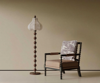 French Style Single Sofa-ID:104392051