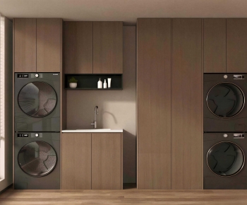 Modern Laundry Cabinet-ID:928057915