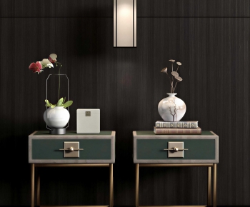 New Chinese Style Bedside Cupboard-ID:570310125