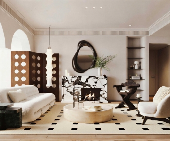 Modern A Living Room-ID:268249032