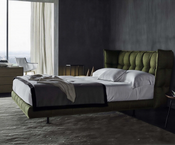 Modern Double Bed-ID:302922013