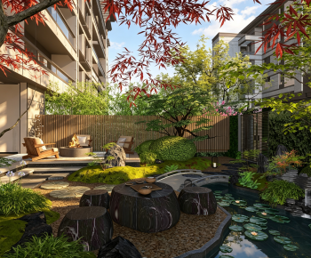 New Chinese Style Courtyard/landscape-ID:486071176