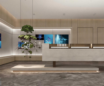 Modern Office Reception Desk-ID:703057057