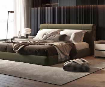 Modern Double Bed-ID:703268057