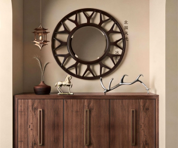 Wabi-sabi Style Entrance Cabinet-ID:116338979