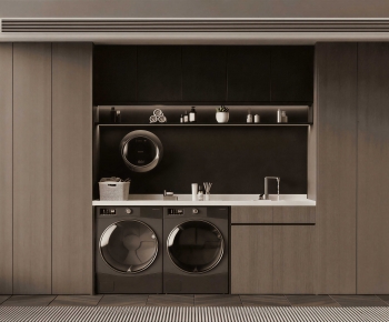 Modern Laundry Cabinet-ID:787807943