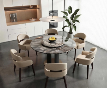 New Chinese Style Dining Table And Chairs-ID:631450896