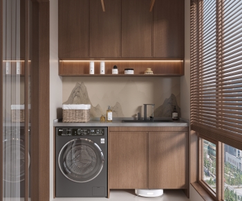 New Chinese Style Balcony Laundry Room-ID:402153021