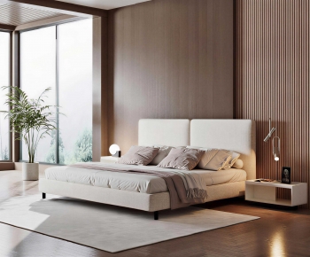 Modern Double Bed-ID:245389913