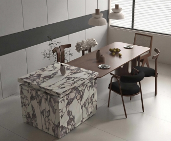 Modern Dining Table And Chairs-ID:800337083