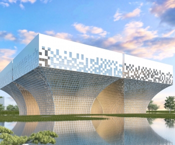 Modern Architecture Of Artistic Style-ID:395673041