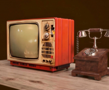 Retro Style TV Set-ID:648288977