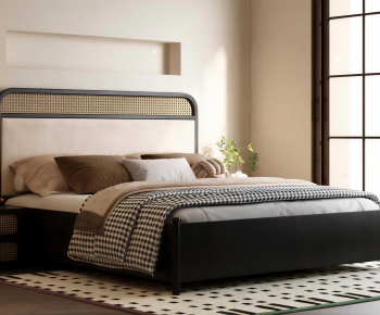 Modern Double Bed-ID:529804945