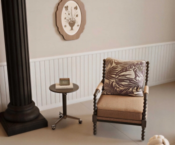 French Style Single Sofa-ID:429511167
