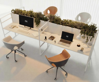 Modern Office Desk And Chair-ID:924673089