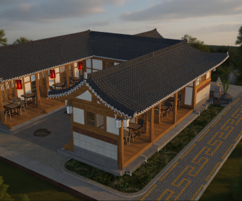 New Chinese Style Appearance Of Commercial Building-ID:363938096