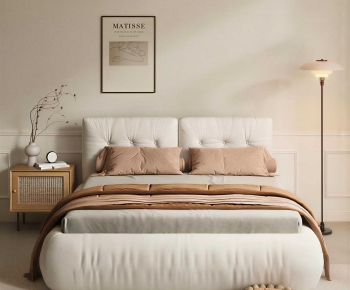 Modern Double Bed-ID:149940012