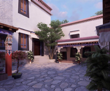 New Chinese Style Courtyard/landscape-ID:802571061