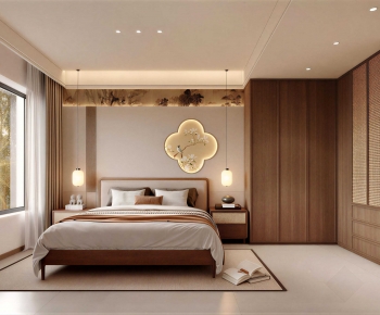 New Chinese Style Bedroom-ID:627150067