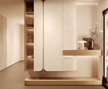 Modern Entrance Cabinet-ID:499449019