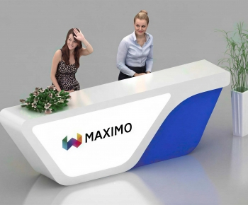 Modern Reception Desk-ID:241697074