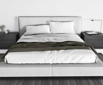 Modern Double Bed-ID:836584094