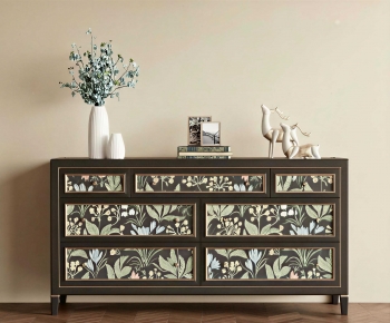 New Chinese Style Side Cabinet-ID:724087956