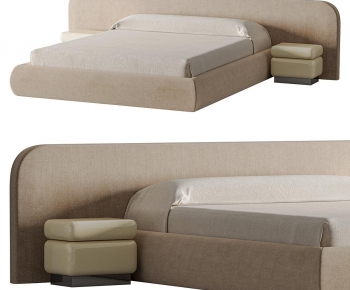 Modern Double Bed-ID:789956098